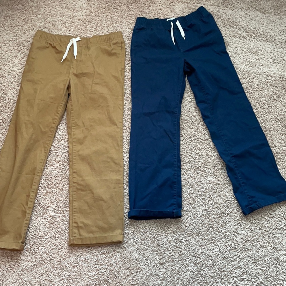 New without tags. 2 pairs of boys elastic waist pants.